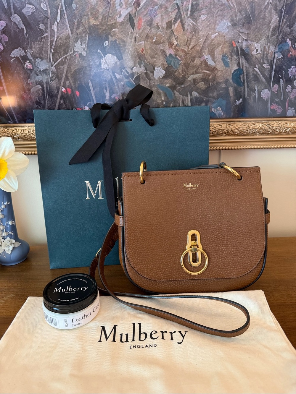 Mulberry Amberley Satchel Small Oak